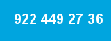 922 449 27 36 922 449 27 36